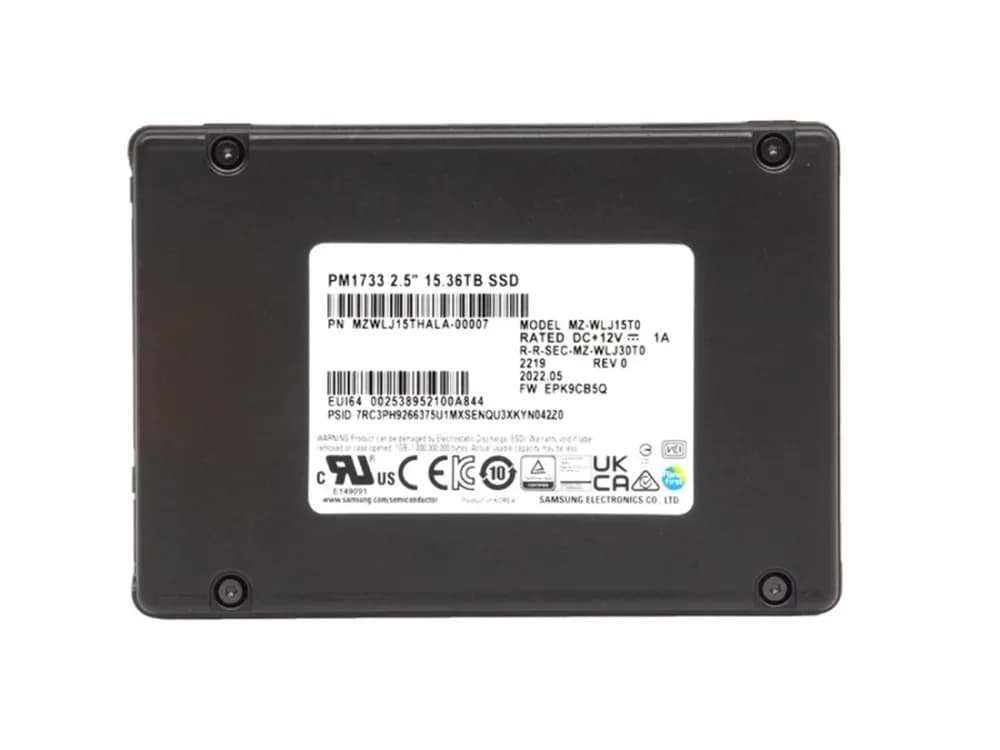 MZWLJ15THALA-0007 - Samsung PM1733 15.36TB PCI Express NVMe 2.5" SSD