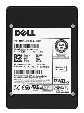 Samsung MZWLL6T4HMLS-000D3 6.4TB PCIe NVMe 3.0 x4 2.5-Inch SSD