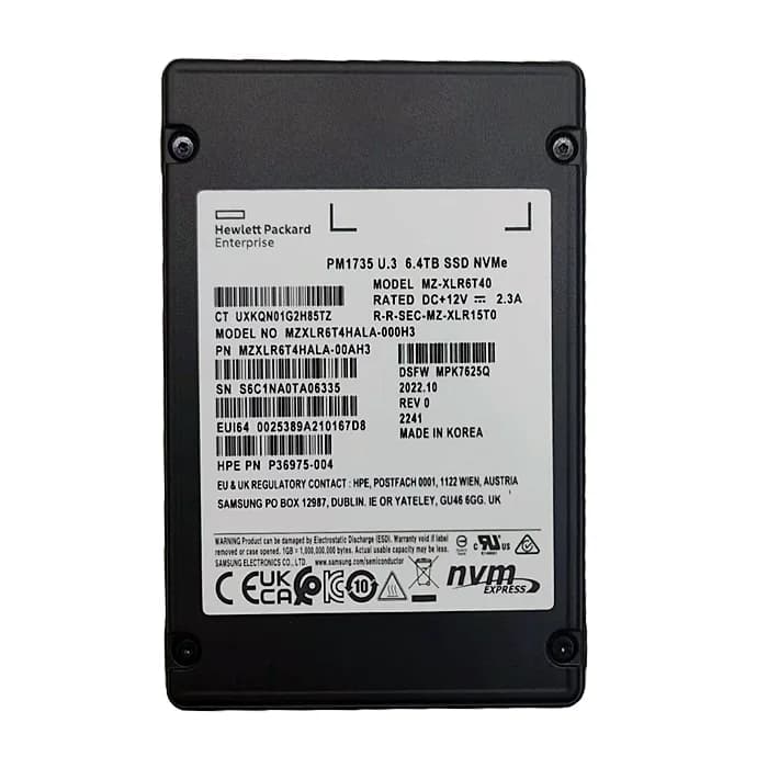 MZXLR6T4HALA-000H3 - Samsung PM1735 6.4TB PCI Express 2.5-Inch SSD