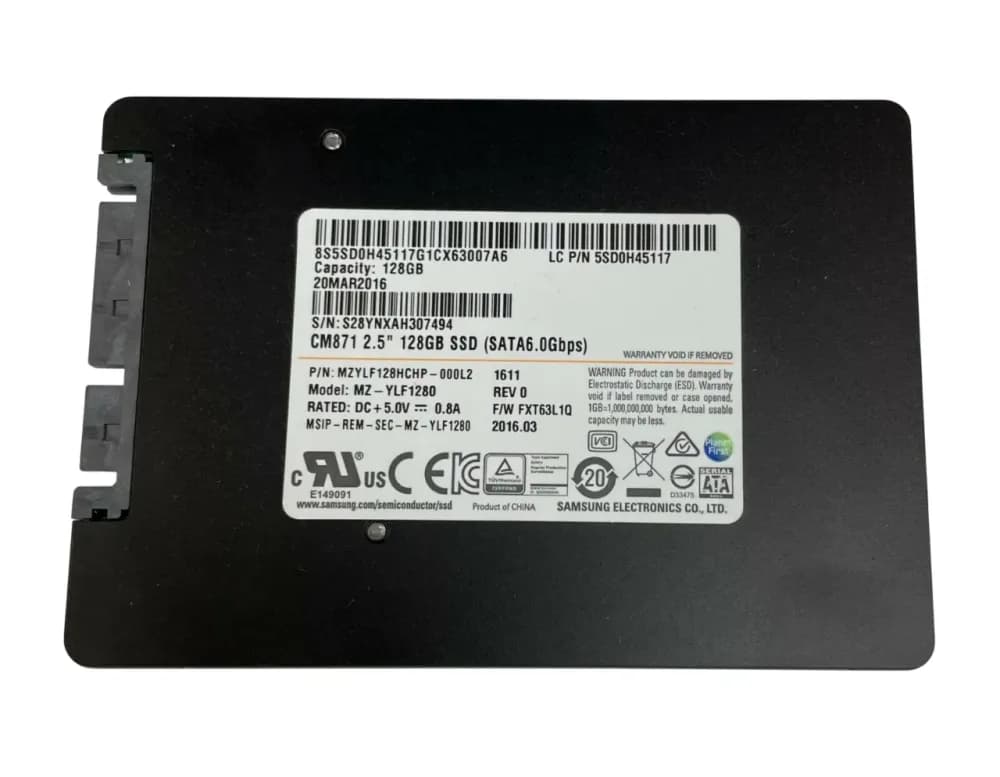 MZYLF128HCHP-000L2 - SAMSUNG 128GB TLC SATA 6Gb/s 2.5-inch SSD
