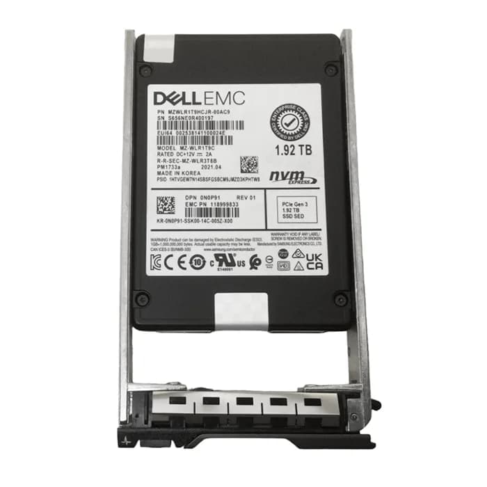 N0P91 - Dell 1.92TB PCI Express TLC U.2 2.5" Solid State Drive