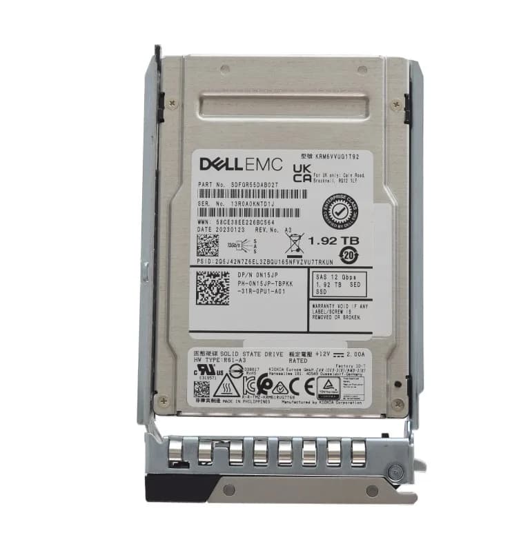 N15JP - Dell 1.92TB SAS Triple-Level Cell SFF 2.5" Solid State Drive