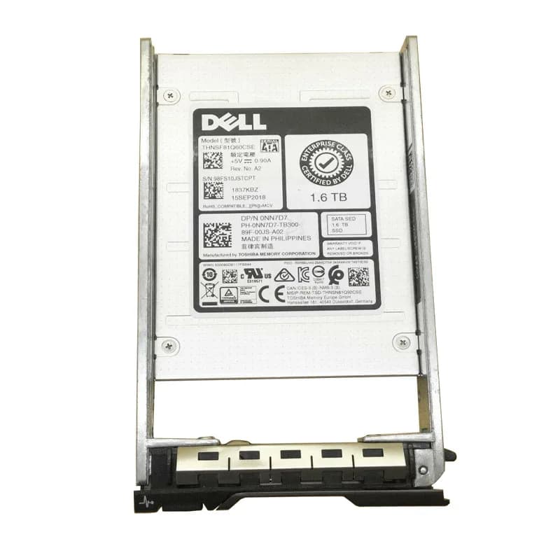 NN7D7 - Dell 1.6TB SATA Multi-Level Cell SFF 2.5" Solid State Drive