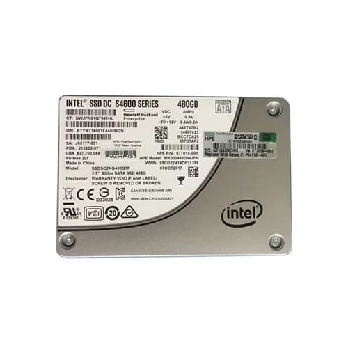 P04112-001 - HP 480GB 2.5 inch 6Gb/s SATA Solid State Drive