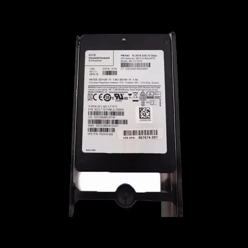 P08728-001 - HPE 15.36TB SAS SFF 2.5" Solid State Drive