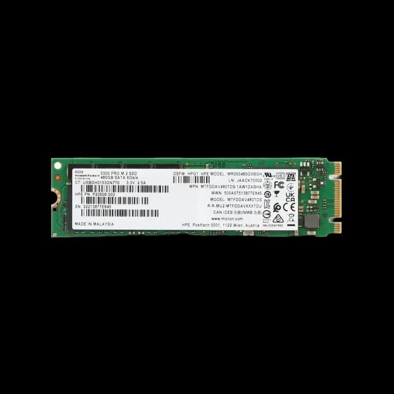 P20608-002 - HPE 480GB SATA SFF 2.5" Solid State Drive