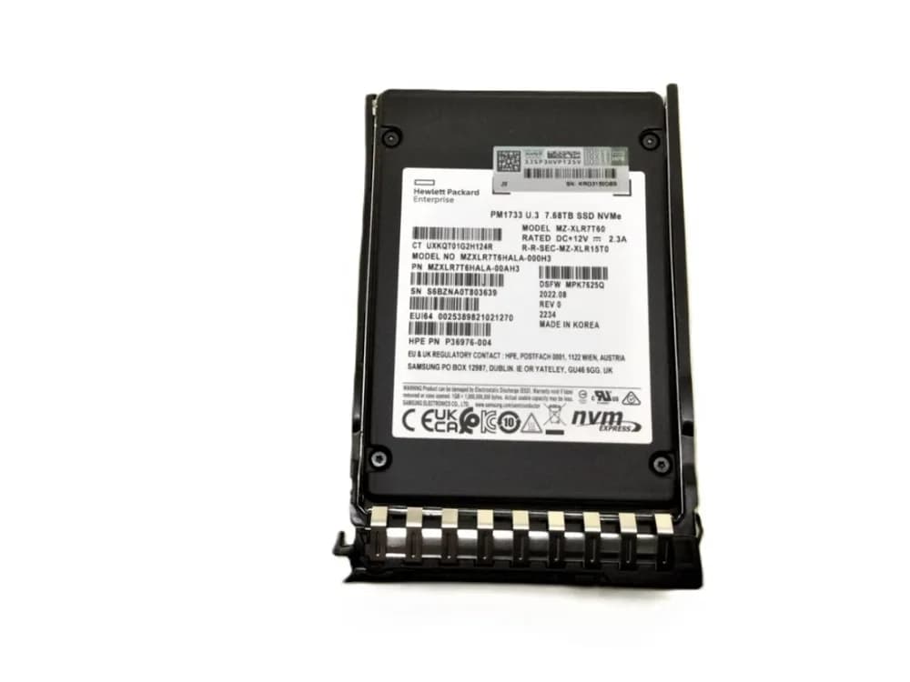 P36976-004 - HPE PM1733 7.68TB PCI Express NVMe Solid State Drive