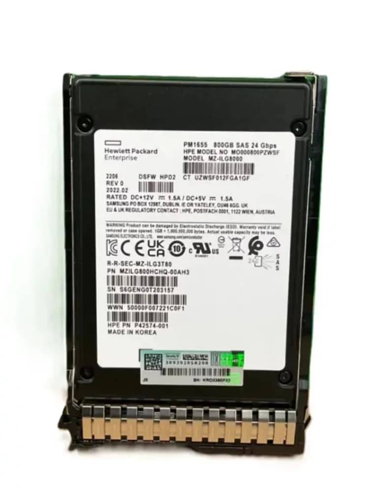 P42574-001 - HPE 800GB SAS Triple-Level Cell 2.5" Solid State Drive
