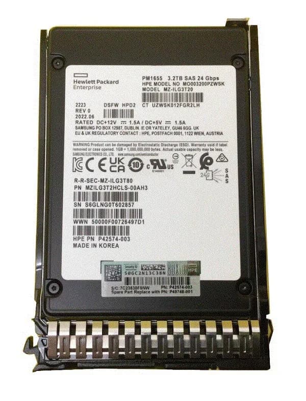P42574-003 - HPE 3.2TB SAS Triple-Level Cell 2.5" Solid State Drive