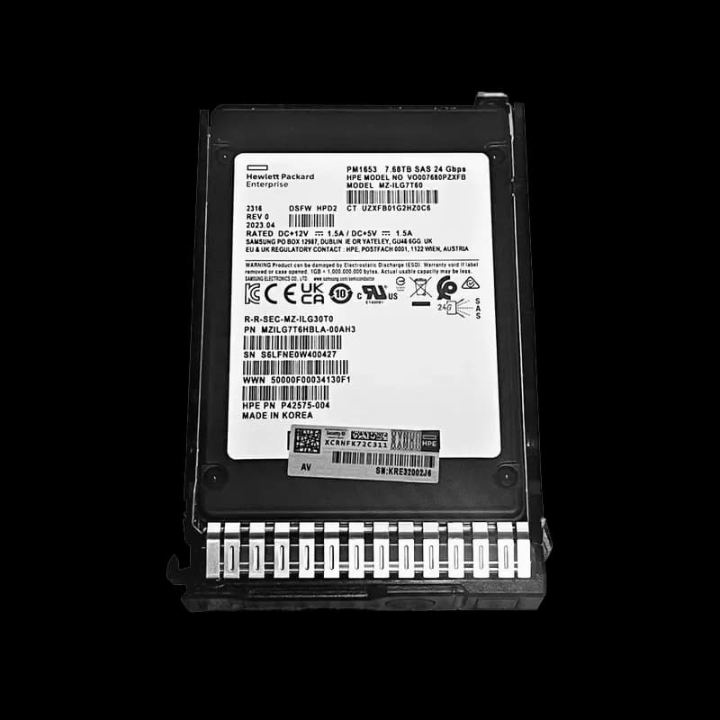 P49308-001 - HPE 7.68TB SAS SFF Solid State Drive