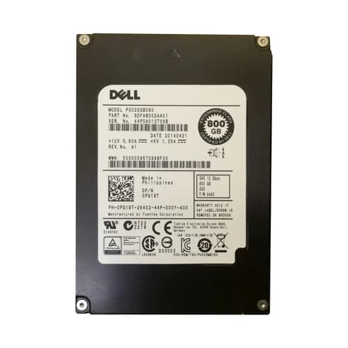 PG19T - Dell 800GB 2.5 inch MLC 12Gb/s SAS Solid State Drive