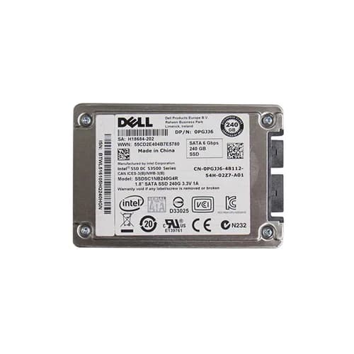 PGJJ6 - Dell 240GB 1.8 inch MLC 6Gb/s SATA Solid State Drive