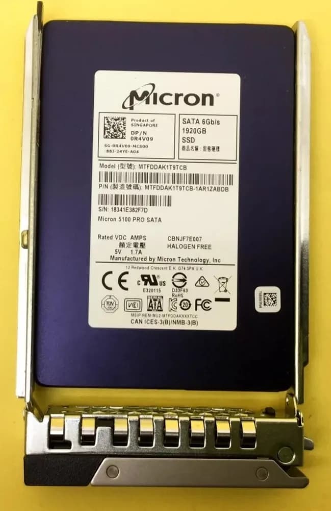 R4V09 - Dell 1.92TB SATA Triple-Level Cell SFF 2.5" Solid State Drive