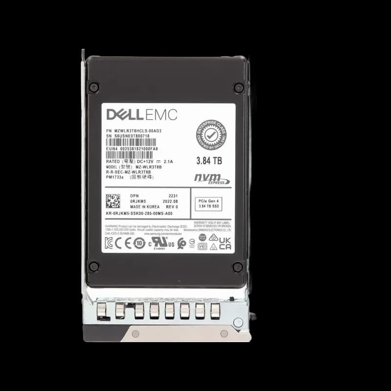 RJKM5 - Dell 3.84TB PCI Express NVMe U.3 Solid State Drive