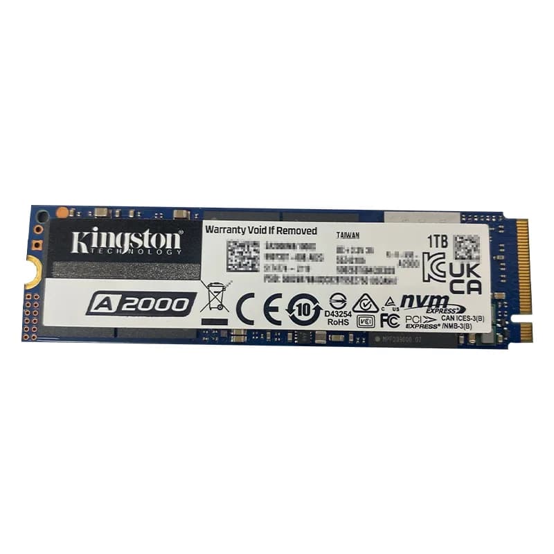 SA2000M8/1000G - Kingston 1TB A2000 M.2 2280 3D-NAND PCIe NVMe SSD