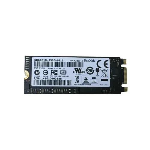 SD6SP1M-256G-1012 - SanDisk 256GB MLC SATA 6.0Gb/s M.2 2260 SSD