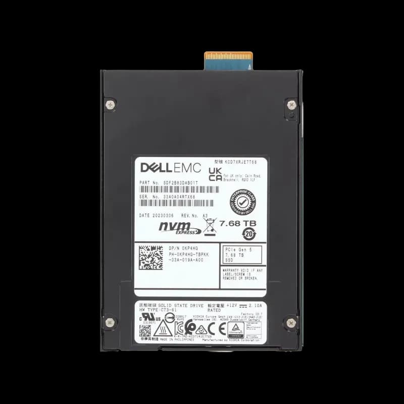 SDF2B83DAB01T - KIOXIA 7.68TB PCI Express NVMe TLC E3.S SSD