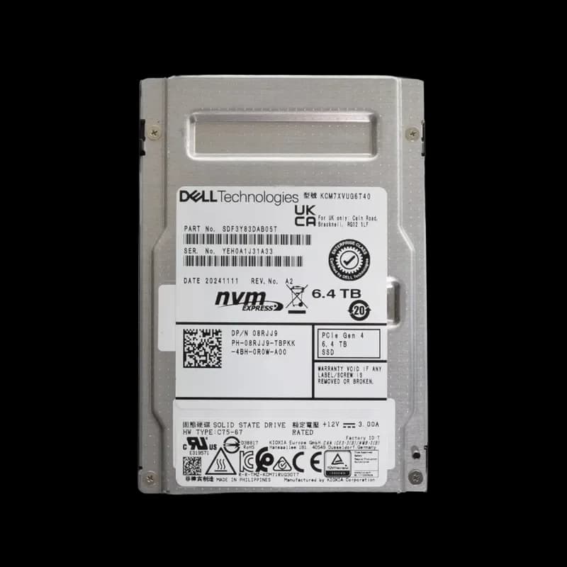 SDF3Y83DAB05T - KIOXIA CM7-V 6.4TB PCI Express NVMe TLC 2.5" SSD