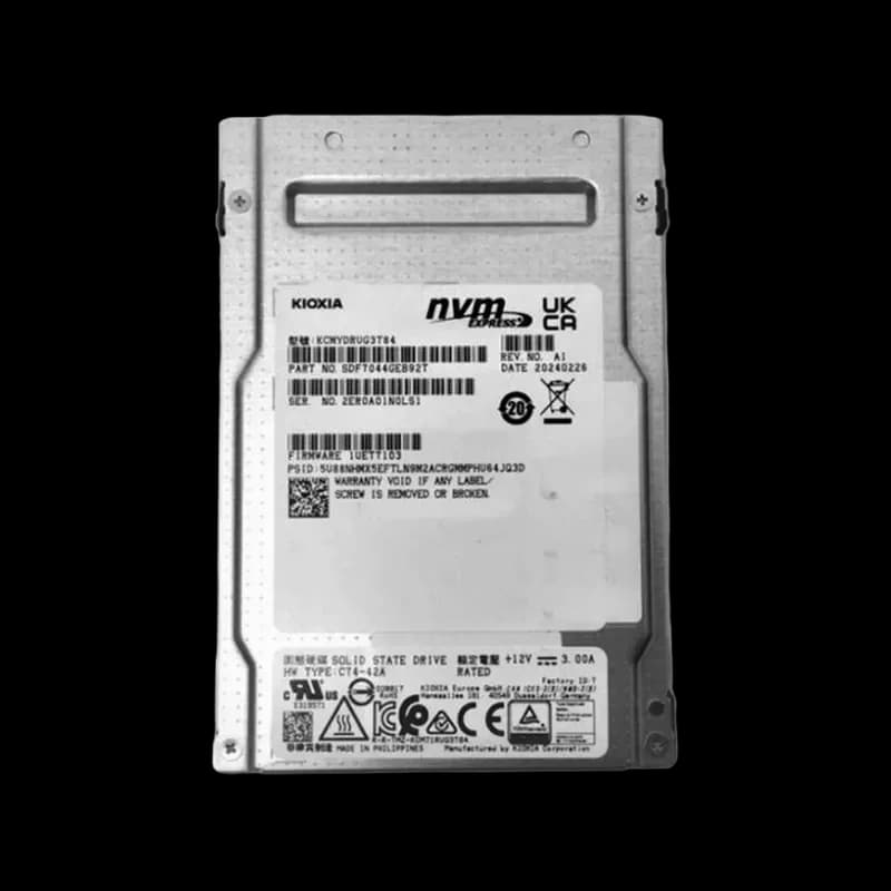 SDF7044GEB92T - KIOXIA CM7-R 3.84TB PCI Express NVMe TLC 2.5" SSD