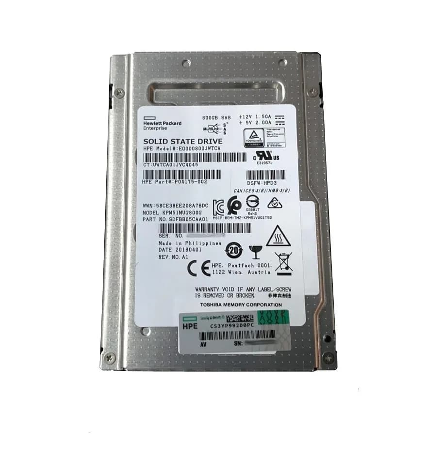 SDFBB05CAA01 - KIOXIA PM5 800GB SAS TLC 2.5" Solid State Drive