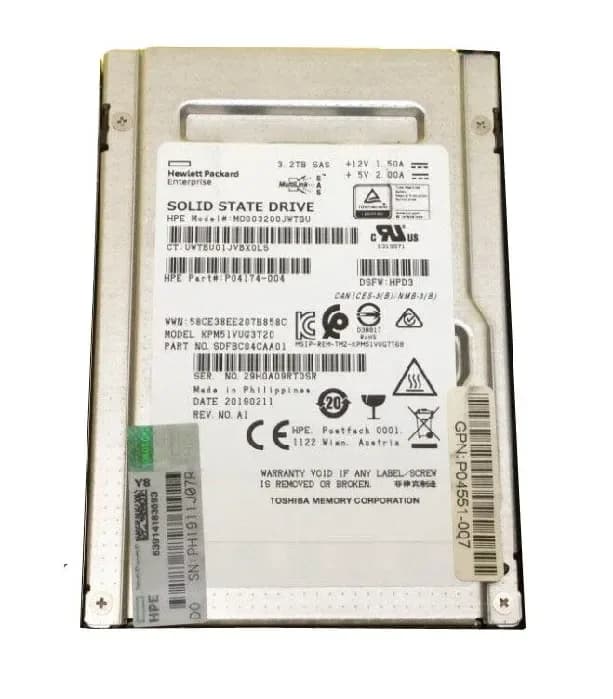 SDFBC04CAA01 - KIOXIA PM5-V 3.2TB SAS MLC SFF 2.5" Solid State Drive