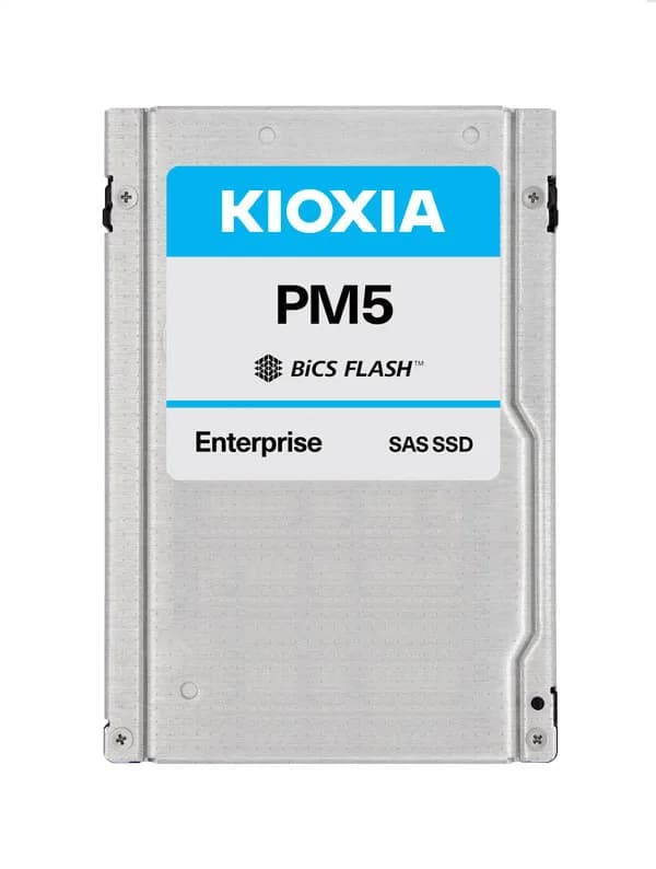 SDFBE53GEB01 - KIOXIA PM5-R 7.68TB SAS TLC 2.5" Solid State Drive
