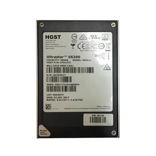 SDLL1DLR-400G-CAA1 - HGST 400GB 2.5in MLC 12Gb/s SAS SSD