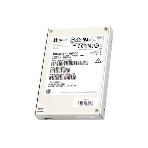 SDLL1HLR-076T-CCA1 - HGST 7.68TB 2.5in MLC 12Gb/s SAS SSD