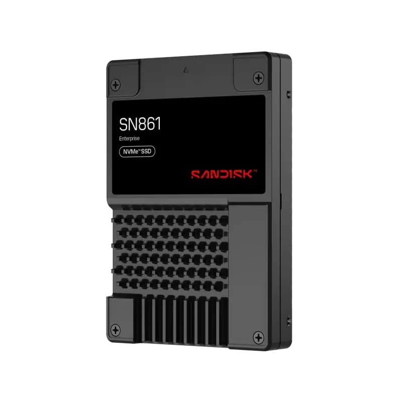 SDS6CA2A2OSP9X3 - SanDisk SN861 12.8 TB PCIe NVMe 5.0 x4 ISE U.2 SSD
