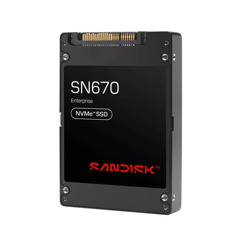 SDS7C123THSA1Y1G - SanDisk SN670 122.88TB PCIe NVMe 5.0 x4 SE U.2 SSD