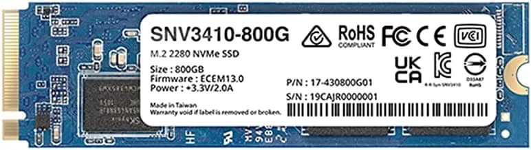 SNV3410-800G - Synology 800GB PCI Express M.2 2280 Solid State Drive