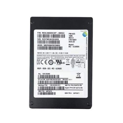 SP-447A-R6 - NetApp 800GB 2.5 inch MLC 6Gb/s SAS Solid State Drive