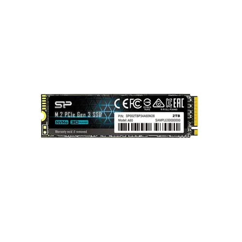 SP002TBP34A60M28 - Silicon Power P34A60 2TB PCIe 3.0 NVMe x4 M.2 SSD