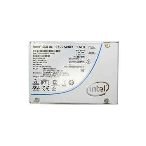 SSDPE2ME016T4 - Intel 1.6TB MLC PCIe 3.0 x4 NVMe U.2 2.5-Inch SSD