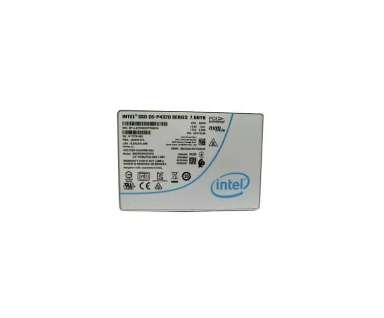 SSDPE2NV076T8 - Intel 7.68TB Quad Level Cell PCIe NVMe 3.1 X4 U.2 SSD