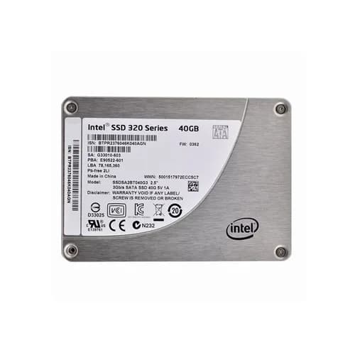 SSDSA2BT040G3 - Intel 40GB 320 2.5 inch MLC 3Gb/s SATA SSD