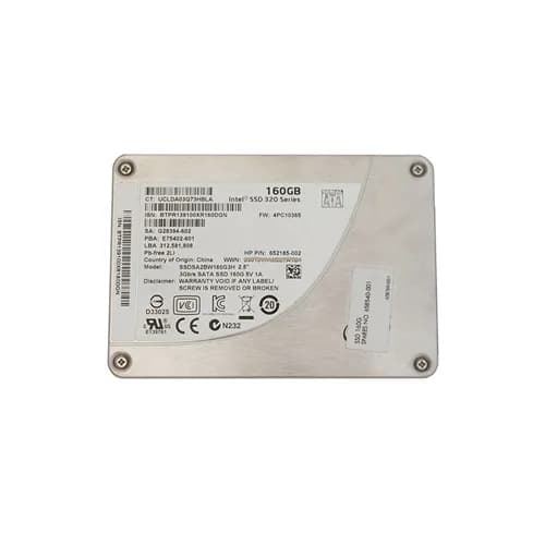 SSDSA2BW160G3H - Intel 160GB 320 2.5 inch MLC 3Gb/s SATA SSD