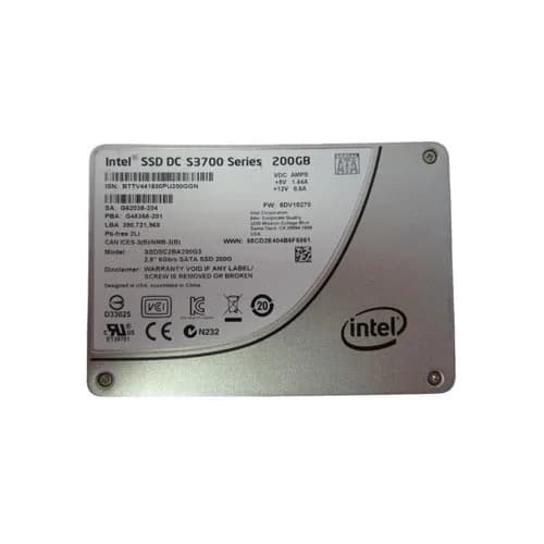 SSDSC2BA200G3 - Intel 200GB DC S3700 2.5-Inch MLC 6Gbps SATA SSD