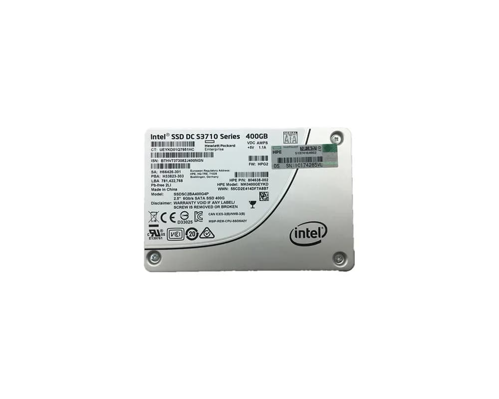 SSDSC2BA400G4P - Intel 400GB S3710 2.5 inch MLC 6Gb/s SATA SSD