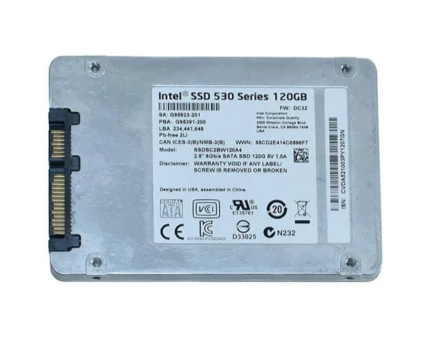 SSDSC2BW120A4 - Intel 120GB 520 2.5 inch MLC 6Gb/s SATA SSD