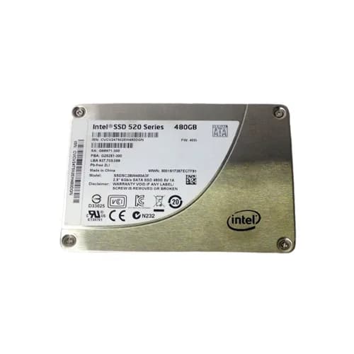 SSDSC2BW480A3F - Intel 480GB 520 2.5 inch MLC 6Gb/s SATA SSD