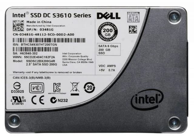 SSDSC2BX200G4R - Intel DC S3610 200GB SATA MLC 2.5" Solid State Drive