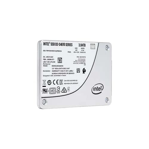 SSDSC2KG038T8 - Intel 3.84TB D3-S4610 2.5 inch TLC 6Gb/s SATA SSD