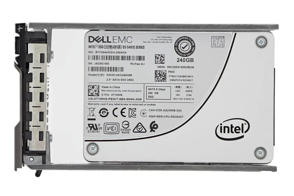T1WH8 - Dell 240GB SATA Triple-Level Cell SFF 2.5" Solid State Drive