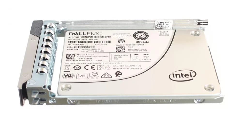 T50K8 - Dell 960GB SATA Triple-Level Cell SFF 2.5" Solid State Drive