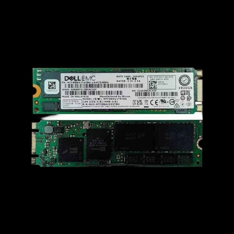 TFDCY - Dell 1.92TB 6Gb/s SATA M.2 Solid State Drive