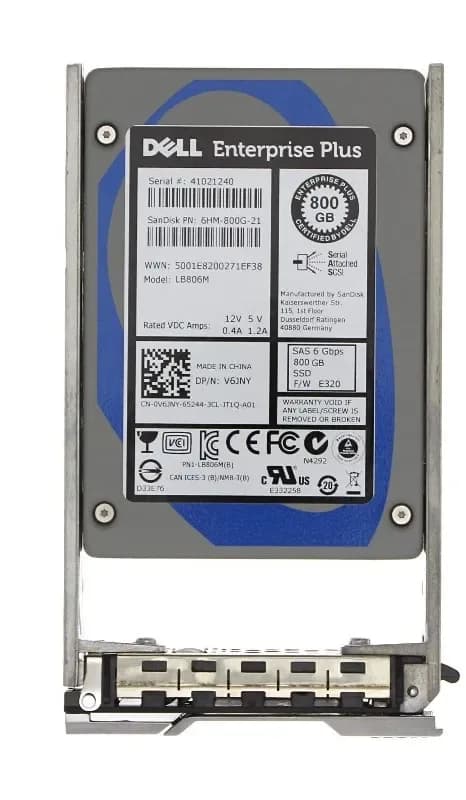 V6JNY - Dell 800GB 2.5 inch MLC 6Gb/s SAS Solid State Drive