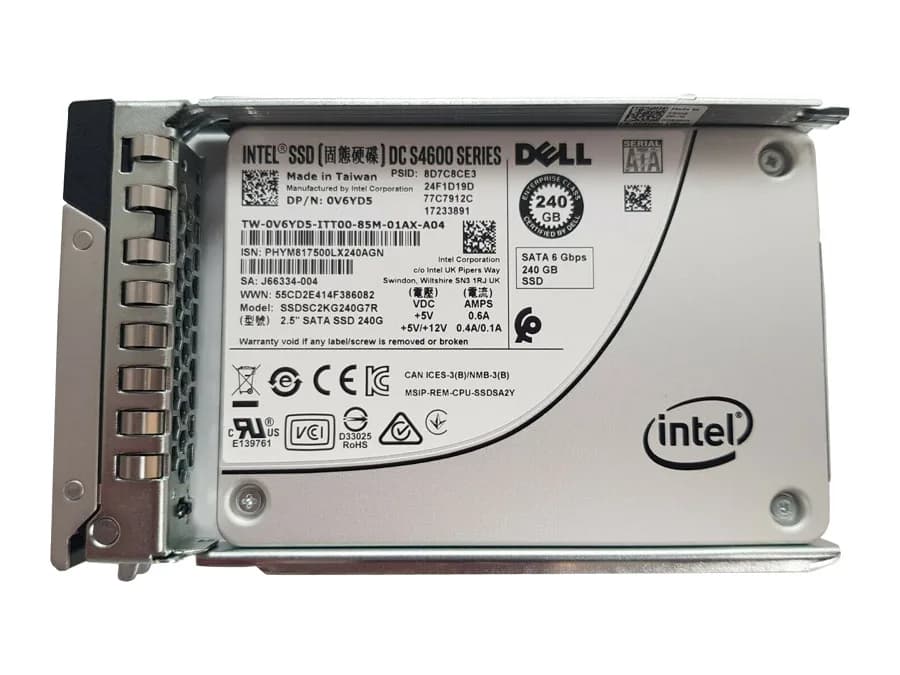 V6YD5 - Dell 240GB SATA Triple-Level Cell SFF 2.5" Solid State Drive