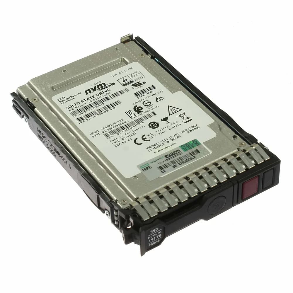 VO001920KWVBT - HPE 1.92TB PCI Express NVMe TLC 2.5" Solid State Drive