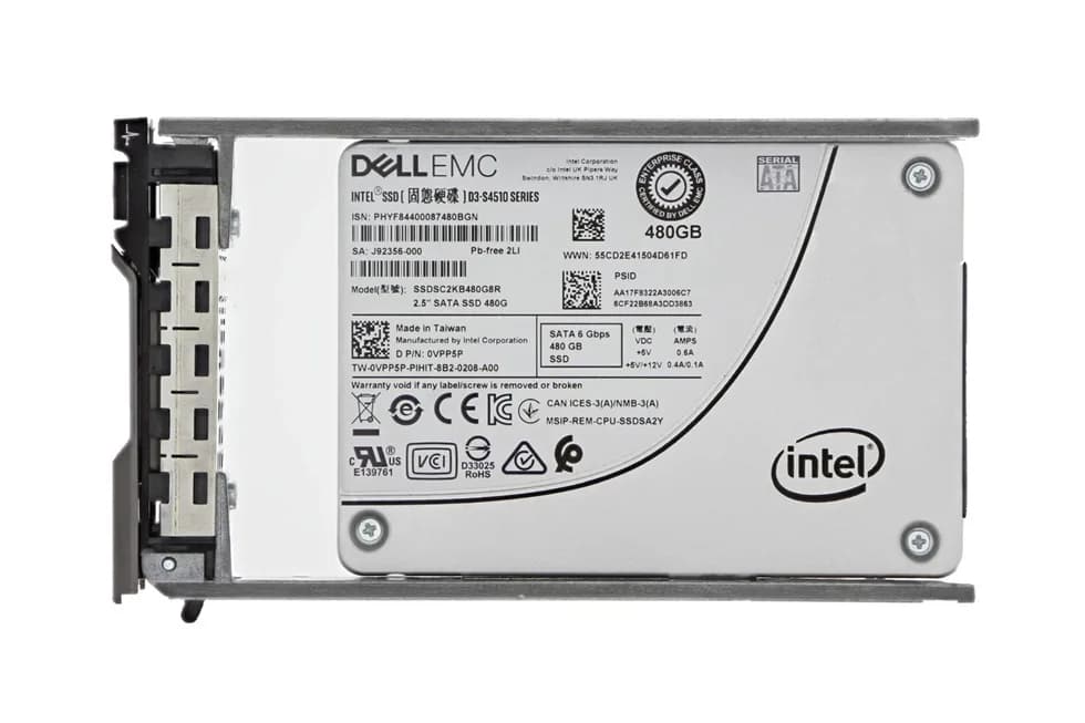 VPP5P - Dell 480GB SATA Triple-Level Cell SFF 2.5" Solid State Drive
